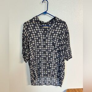 Vintage Gray/Blue Button Down